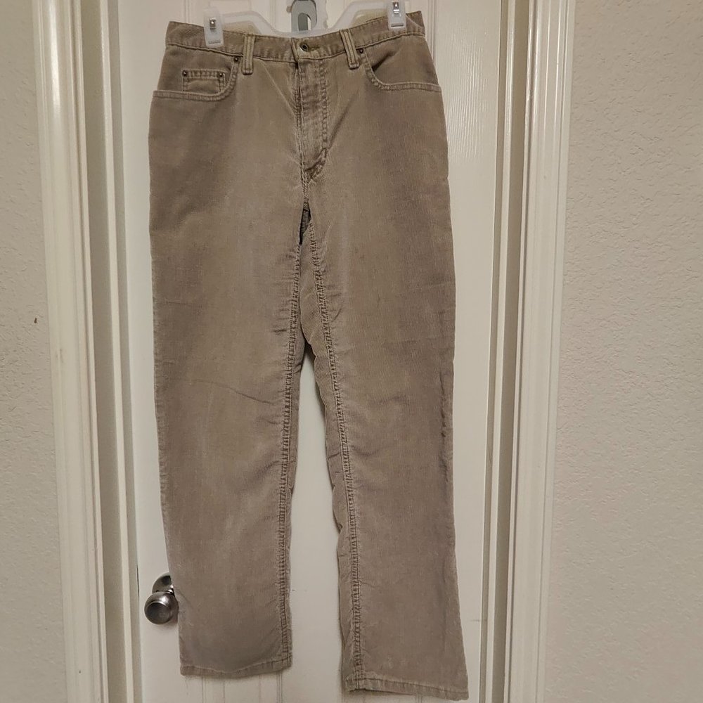 Abercrombie & Fitch Women's Corduroy Jeans Beige color Straight Leg Size 6